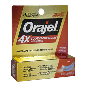 Orajel 4X Medicated For Toothache and Gum GeL- 0.25 oz. wellness vending machine
