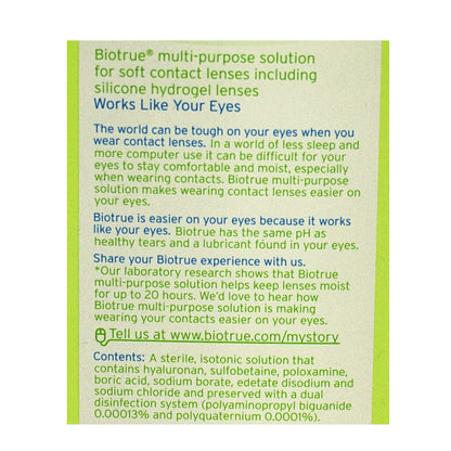 Biotrue Multi Purpose Solution - 2 oz. wellness vending machine university campuses
