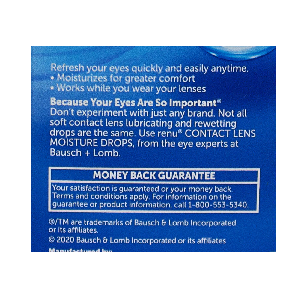 Bausch & Lomb ReNu Lubricating & Rewetting Drops - 0.27 oz. wellness vending machine university campuses, workplaces
