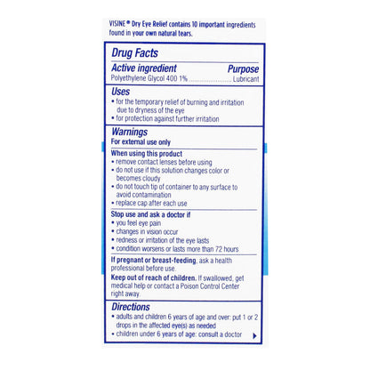 Visine Dry Eye Relief 0.5 oz, Twin Pack wellness vending machine university campuses