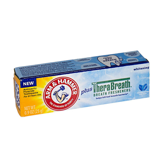Arm & Hammer Plus Therabreath Icy Mint Toothpaste - 0.9 oz. wellness vending machine