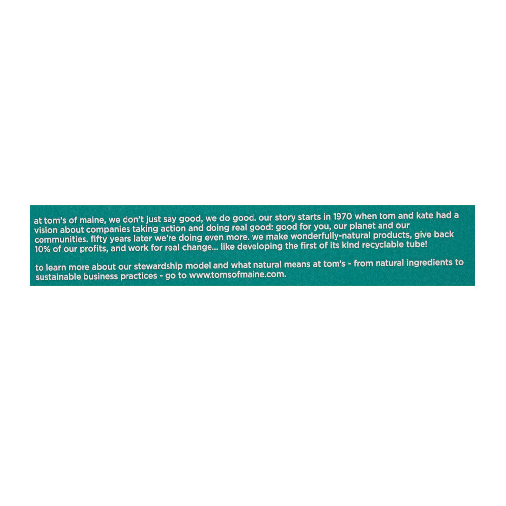 Tom's of Maine Peppermint Antiplaque & Whitening Fluoride-Free Toothpaste 1 oz wellness vending machine university campuses, workplaces