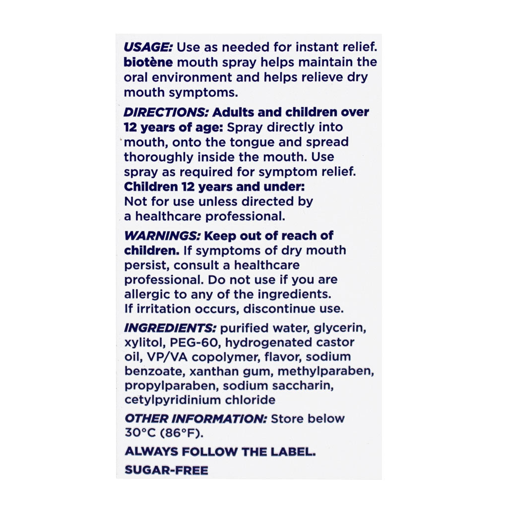 Biotene Dry Mouth Moisturizing Spray - 1.5 oz. wellness vending machine university campuses