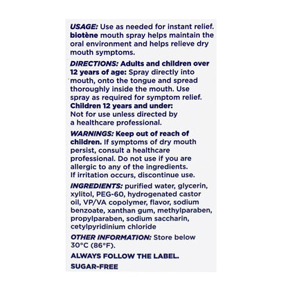 Biotene Dry Mouth Moisturizing Spray - 1.5 oz. wellness vending machine university campuses