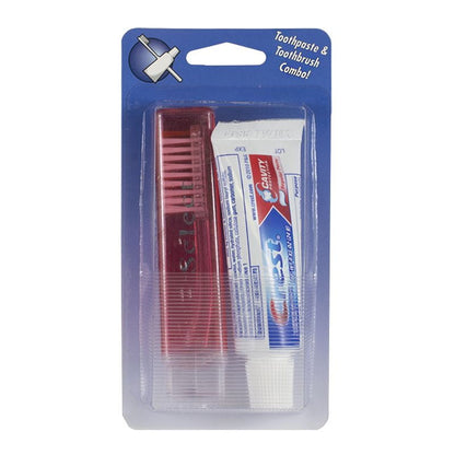 Crest Regular Toothpaste & Travel Toothbrush - 0.85 oz. Carded wellness vending machine