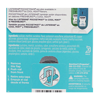Listerine Cool Mint PocketPaks Breath Strips - Pack of 24 wellness vending machine university campuses, workplaces