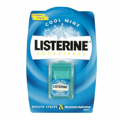 Listerine Cool Mint PocketPaks Breath Strips - Pack of 24 wellness vending machine