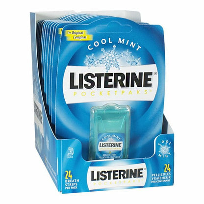Listerine Cool Mint PocketPaks Breath Strips - Pack of 24 wellness vending machine university campuses