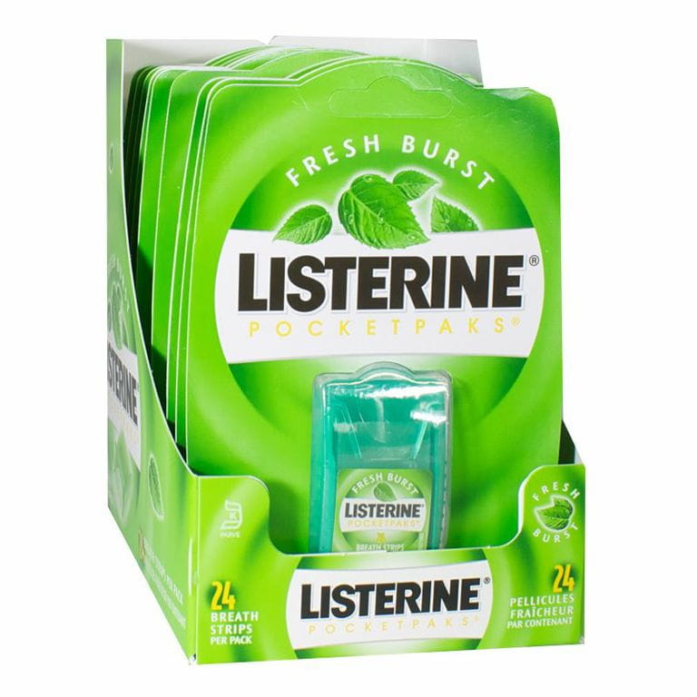 Listerine Freshburst PocketPaks Breath Strips - Pack of 24 wellness vending machine university campuses