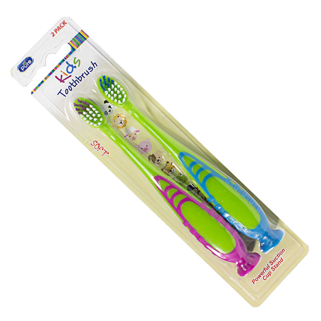 All Pure Kids Toothbrush W/Suction Cup, 2ct wellness vending machine