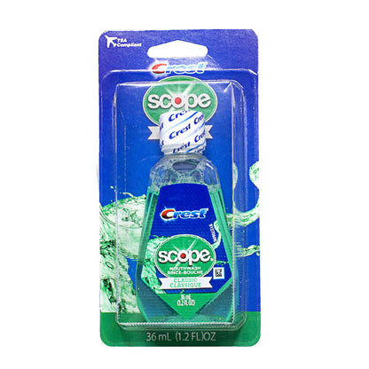 Crest Scope Mint Mouthwash - 1.2 oz. Carded wellness vending machine