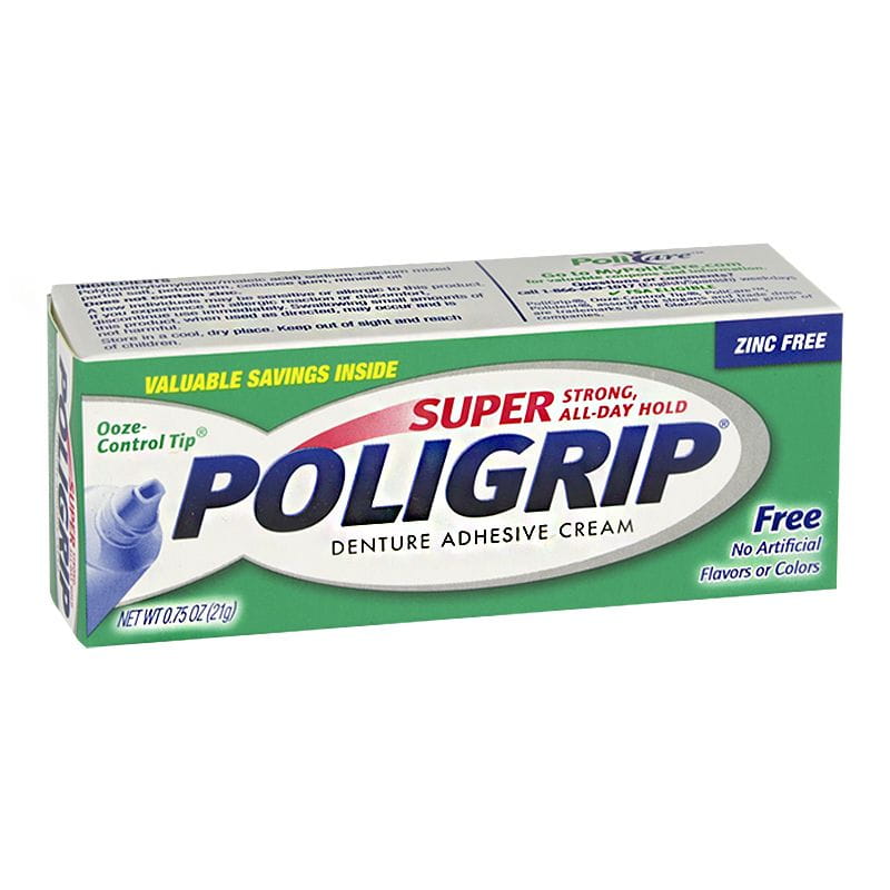 Super Poligrip Denture Adhesive Cream - 0.75 oz. wellness vending machine