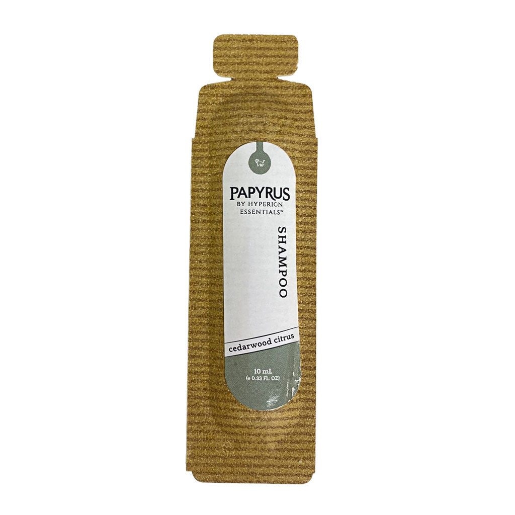 Papyrus Shampoo in Paper Vials -10 ml wellness vending machine