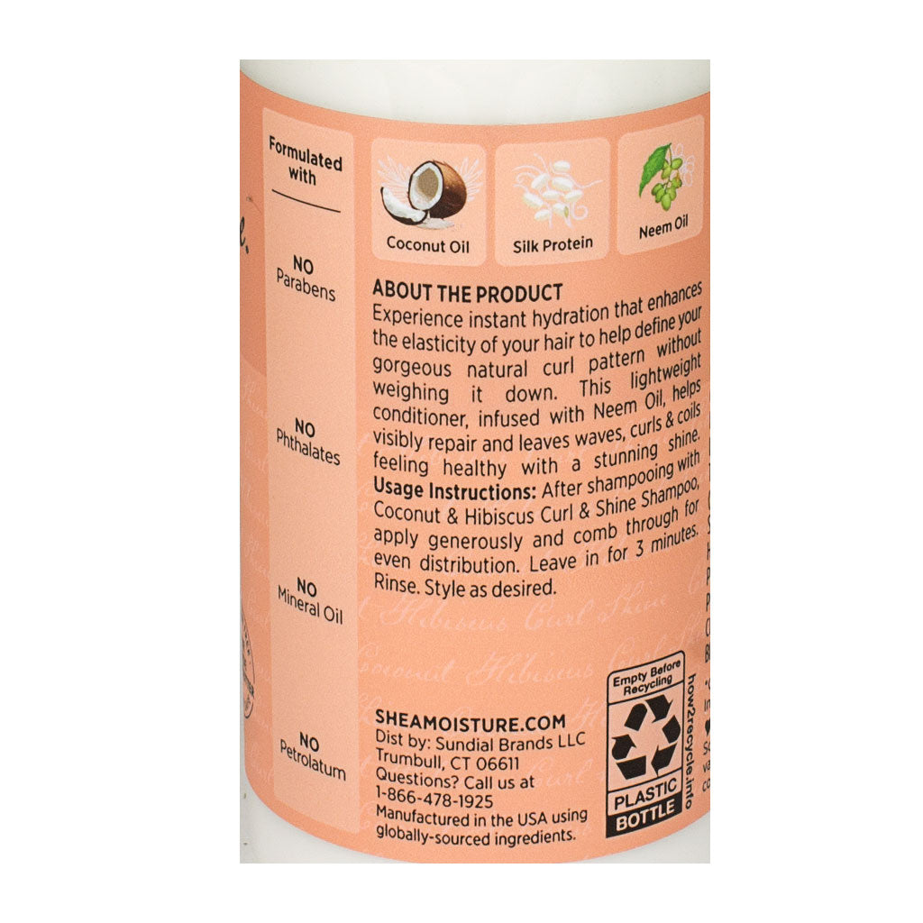 Shea Moisture Coconut Hibiscus Curl + Shine Conditioner - 3.2 oz. wellness vending machine university campuses