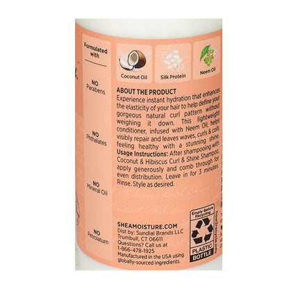 Shea Moisture Coconut Hibiscus Curl + Shine Conditioner - 3.2 oz. wellness vending machine university campuses
