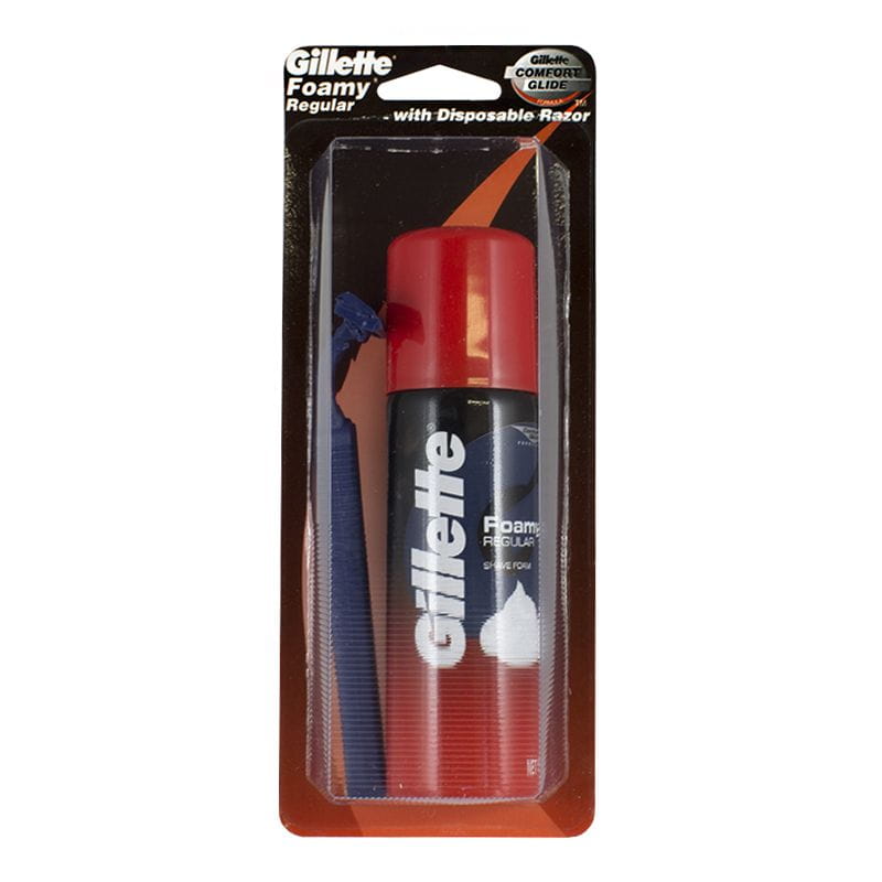 Gillette Foamy Shave Cream & Razor - 2 oz. Carded wellness vending machine