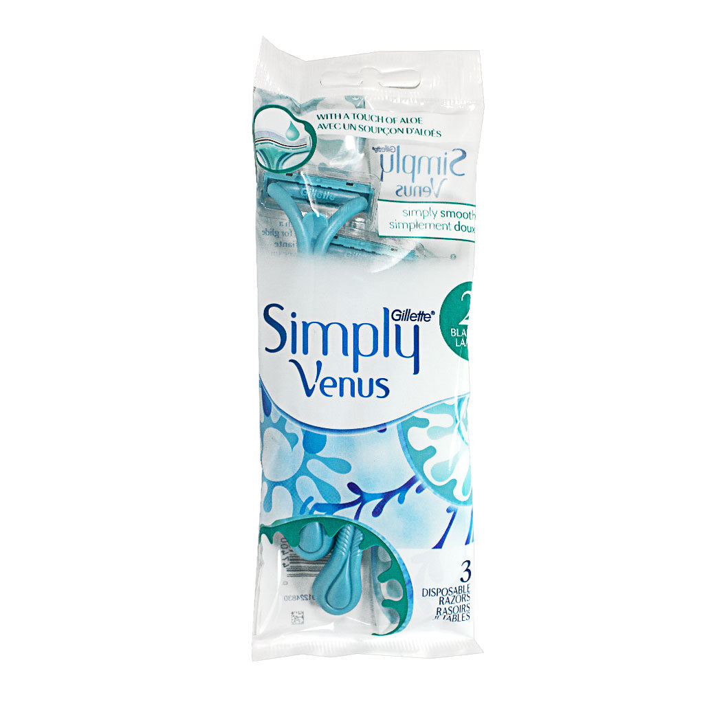 Gillette Simply Venus Disposable Razors - Pack of 3 wellness vending machine