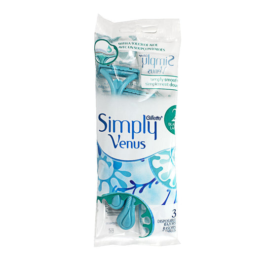 Gillette Simply Venus Disposable Razors - Pack of 3 wellness vending machine