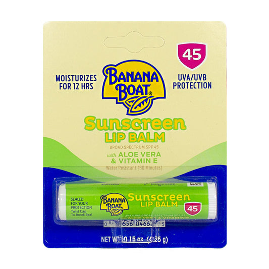 Banana Boat Sunscreen SPF 45 Lip Balm With Aloe - 0.15 oz. wellness vending machine