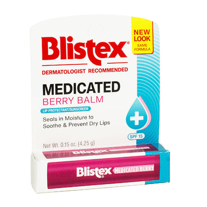 Blistex Medicated Berry Lip Balm SPF 15 - 0.15 oz. Tube wellness vending machine
