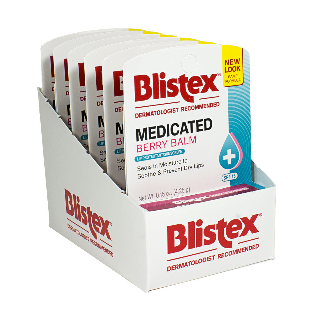 Blistex Medicated Berry Lip Balm SPF 15 - 0.15 oz. Tube wellness vending machine university campuses