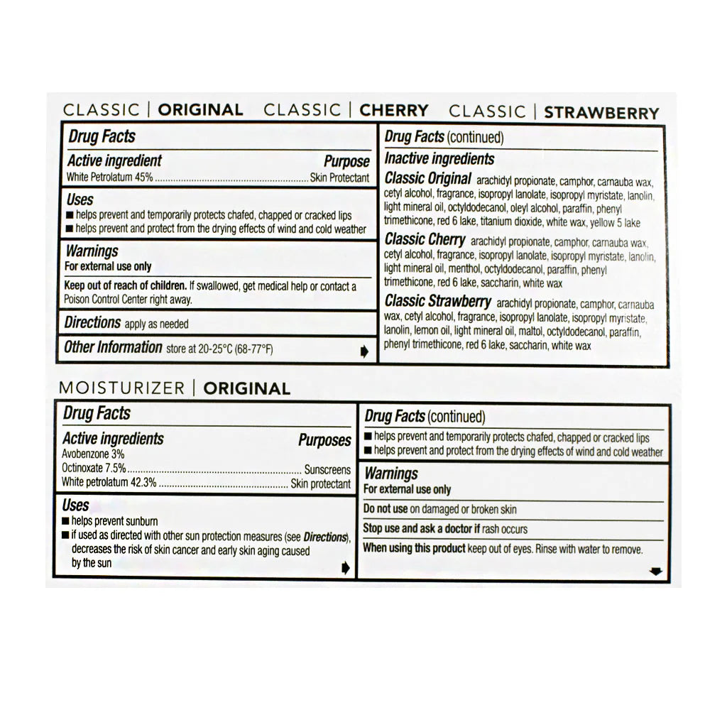 ChapStick 72 count variety lip balm bucket for vending machines and campus wellness machines