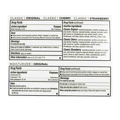 ChapStick 72 count variety lip balm bucket for vending machines and campus wellness machines