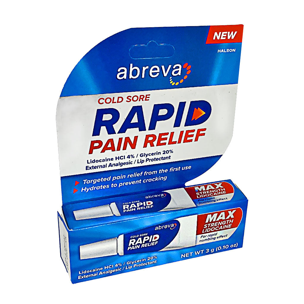 Abreva Cold Sore Rapid Pain Relief 0.1oz wellness vending machine