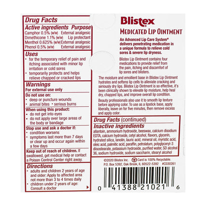 Blistex Medicated Ointment - 0.21 oz. wellness vending machine university campuses