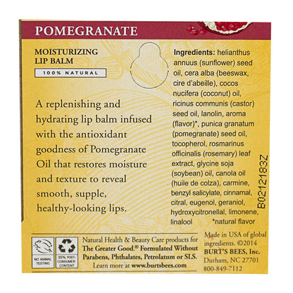 Burt's Bees Pomegranate Moisturizing Lip Balm - 0.15 oz. wellness vending machine university campuses