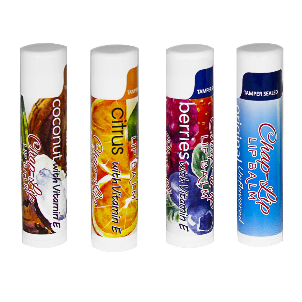 Chap- Lip Balm with Vitamin E- Assorted Flavors wellness vending machine university campuses, workplaces