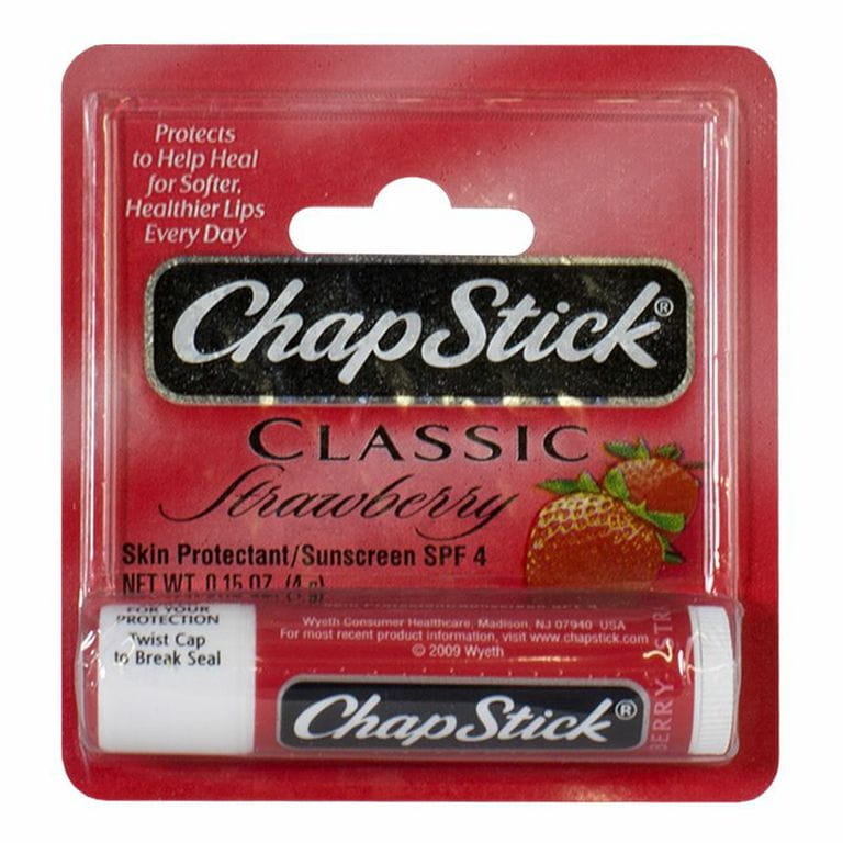 ChapStick Classic Strawberry Lip Balm - 0.15 oz. Stick wellness vending machine