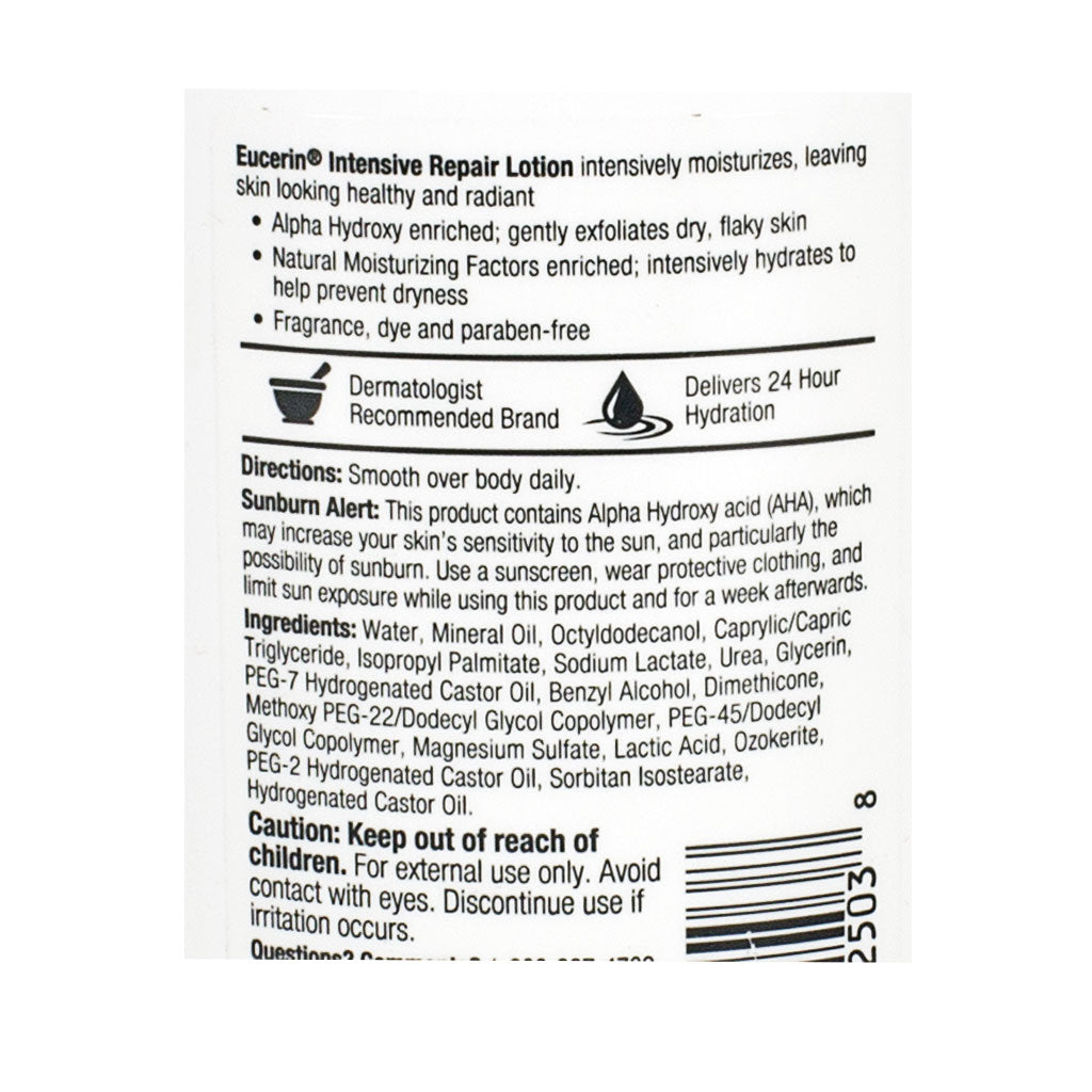 Eucerin Intensive Repair Very Dry Skin Lotion - 3 oz. wellness vending machine university campuses