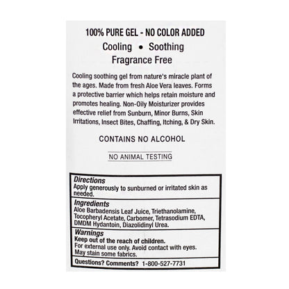 Fruit of The Earth 100% Aloe Gel - Carded 2 oz. wellness vending machine university campuses