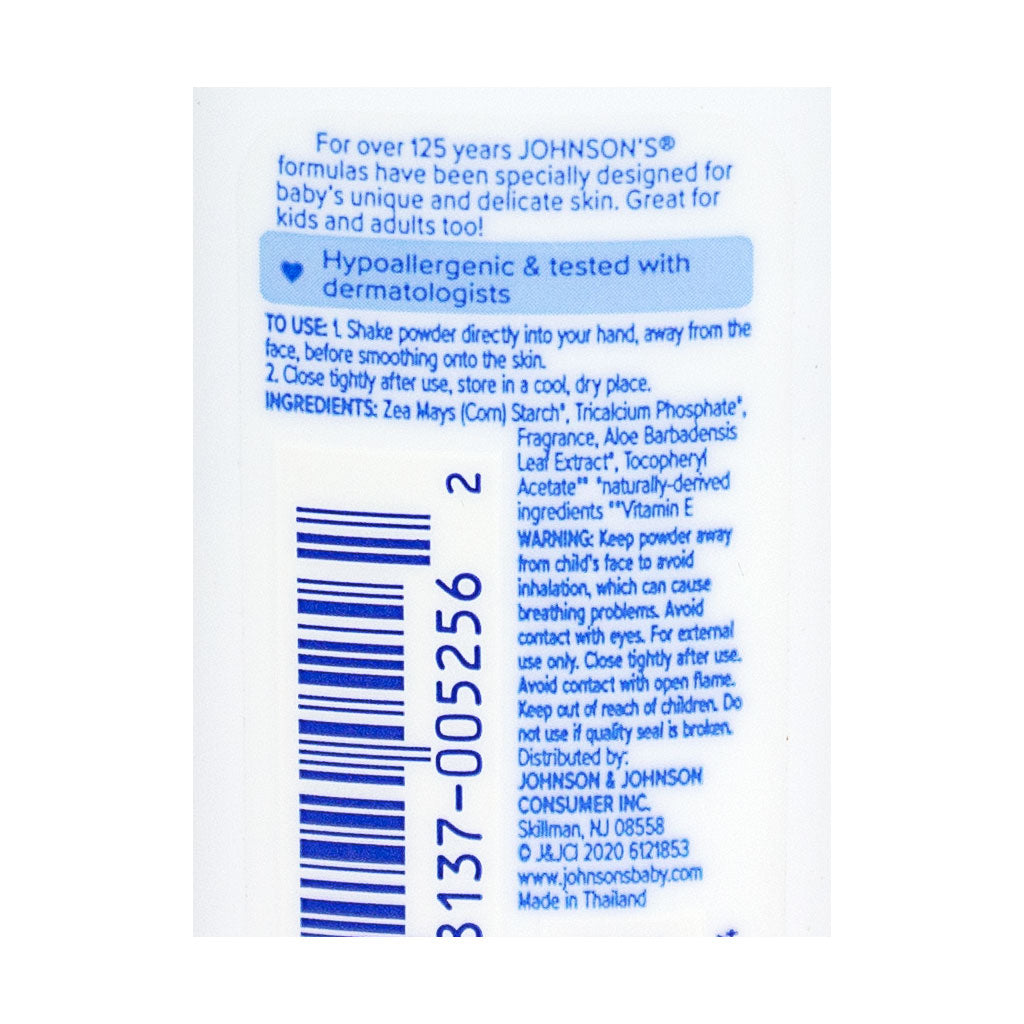 Johnson's Aloe and Vitamin E Baby Powder - 1.5 oz. wellness vending machine university campuses