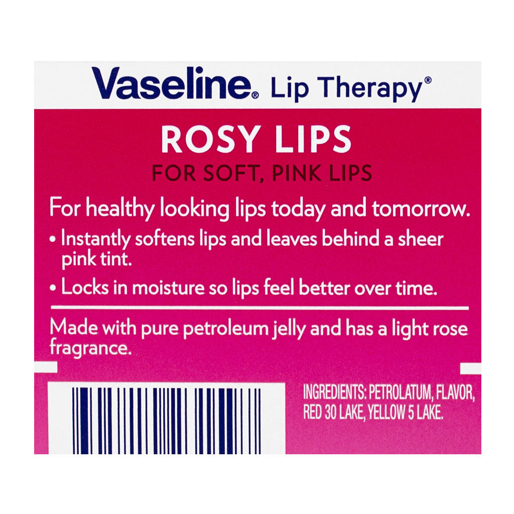Vaseline Lip Therapy Rosy Lips - 0.25 oz. Jar wellness vending machine university campuses