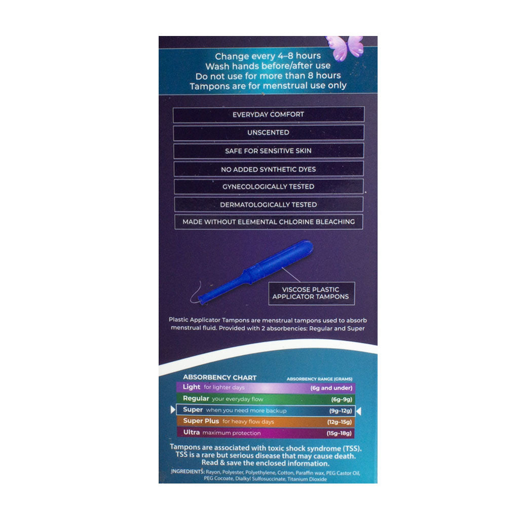Avail Super Tampons- 4 ct wellness vending machine university campuses