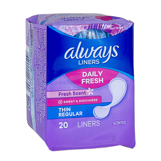 Always Thin Active Scented Liners - Pack of 20 wellness vending machine