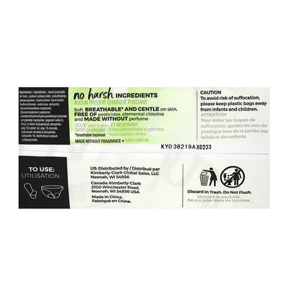 U by Kotex Long Unscented Pantiliners - Pack of 16 wellness vending machine university campuses