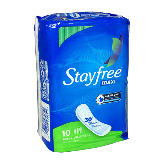 Stayfree Super Maxi Pads - Pack of 10 wellness vending machine