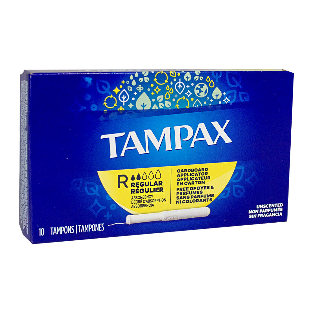 Tampax Regular Biodegradable Tampons - Box of 10 wellness vending machine