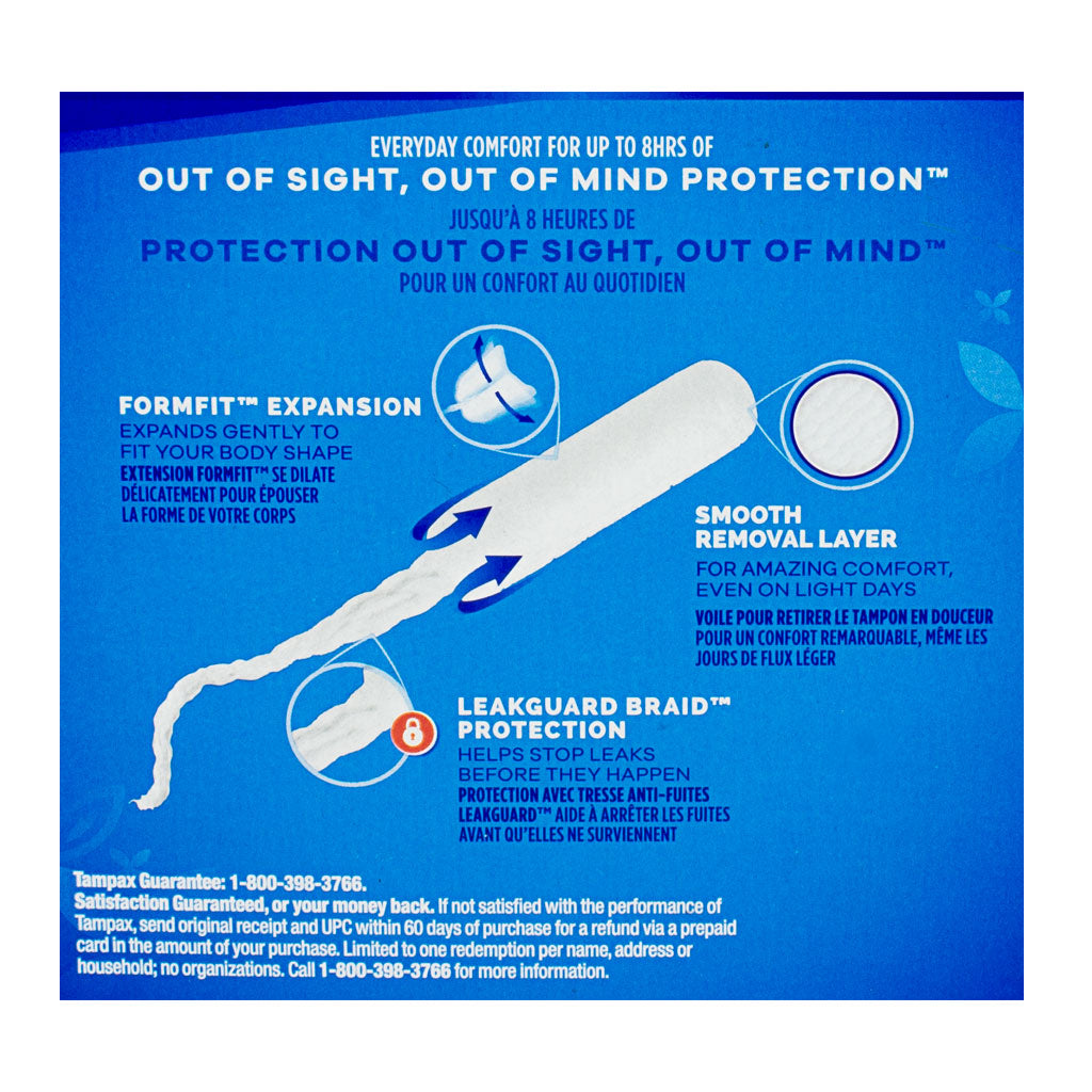 Tampax Pearl Tampons Regular Unscented - 18 ct. wellness vending machine university campuses