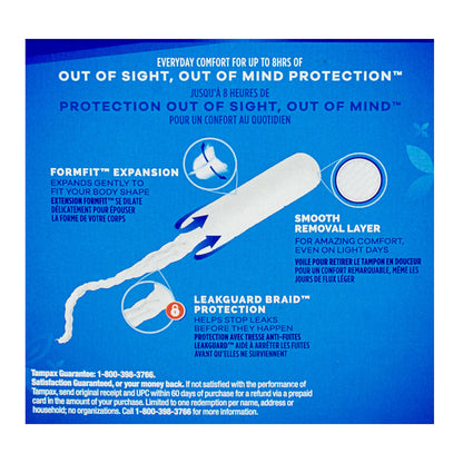 Tampax Pearl Tampons Regular Unscented - 18 ct. wellness vending machine university campuses