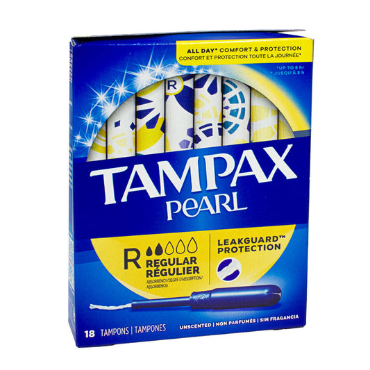 Tampax Pearl Tampons Regular Unscented - 18 ct. wellness vending machine