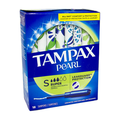 Tampax Pearl Tampons Super Unscented - 18 ct. wellness vending machine