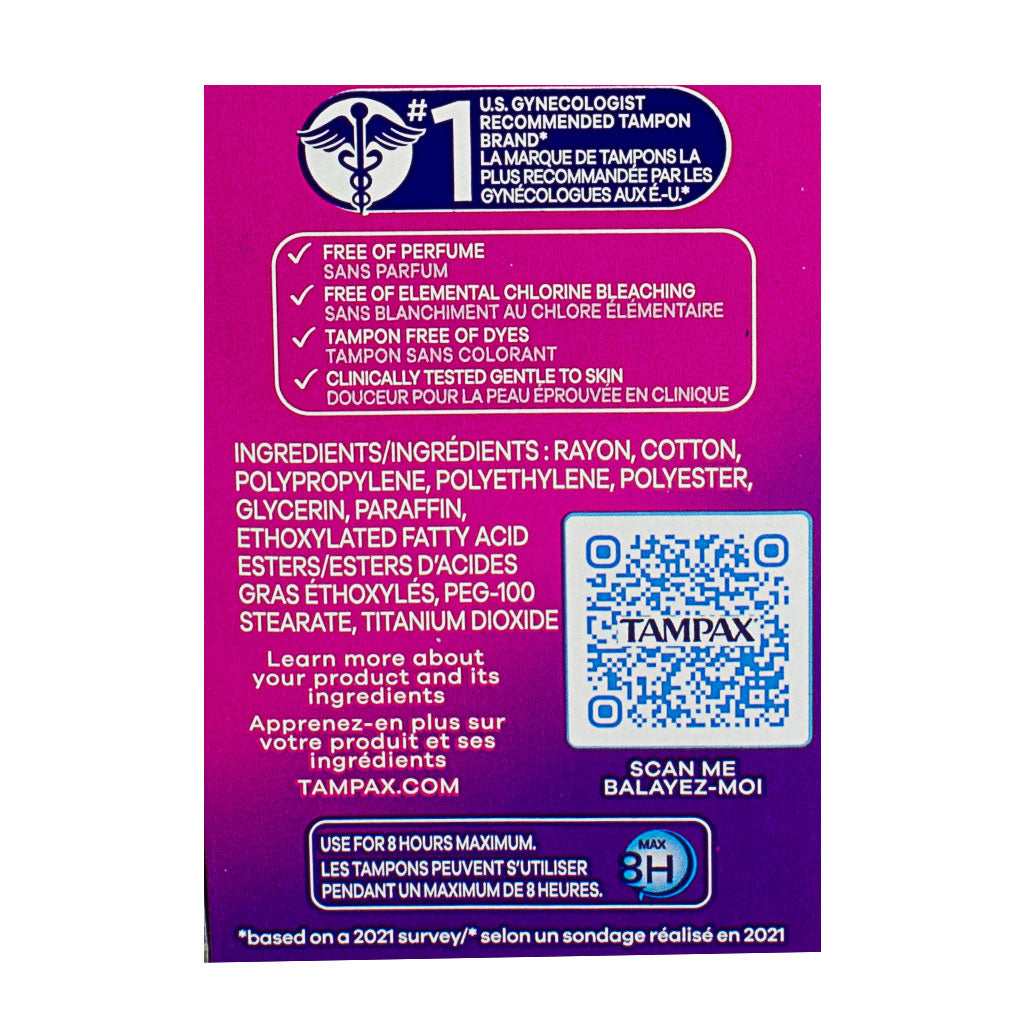 Tampax Pocket Radiant Tampons Super Unscented - 14 ct. wellness vending machine university campuses, workplaces, airports