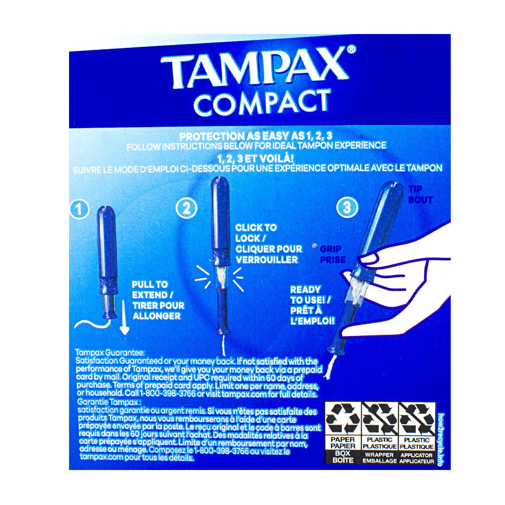 Tampax Compact Pearl Tampons Regular Unscented - 16 ct. wellness vending machine university campuses, workplaces, airports, residential communities