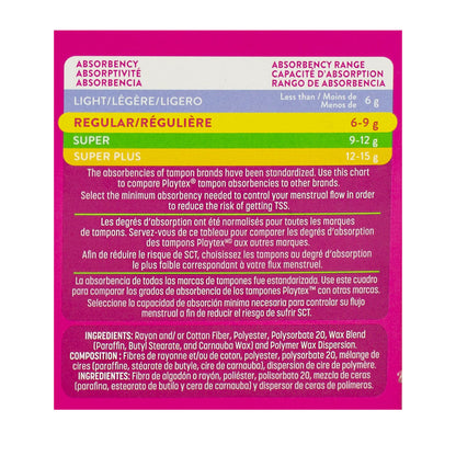 Playtex Sport Regular Tampons - Box of 8 (Fragrance Free) wellness vending machine university campuses, workplaces