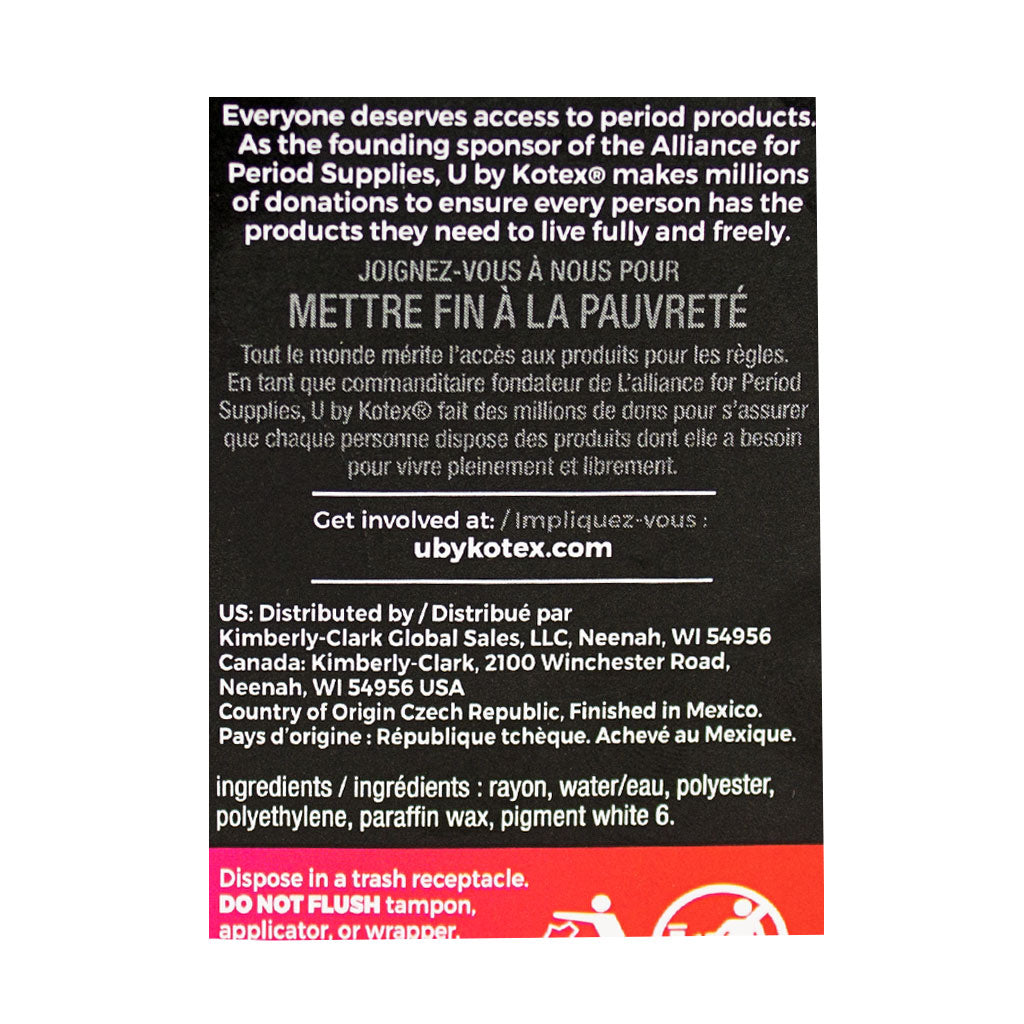 U By Kotex Click Compact Tampons Super Plus - Box of 16 wellness vending machine university campuses