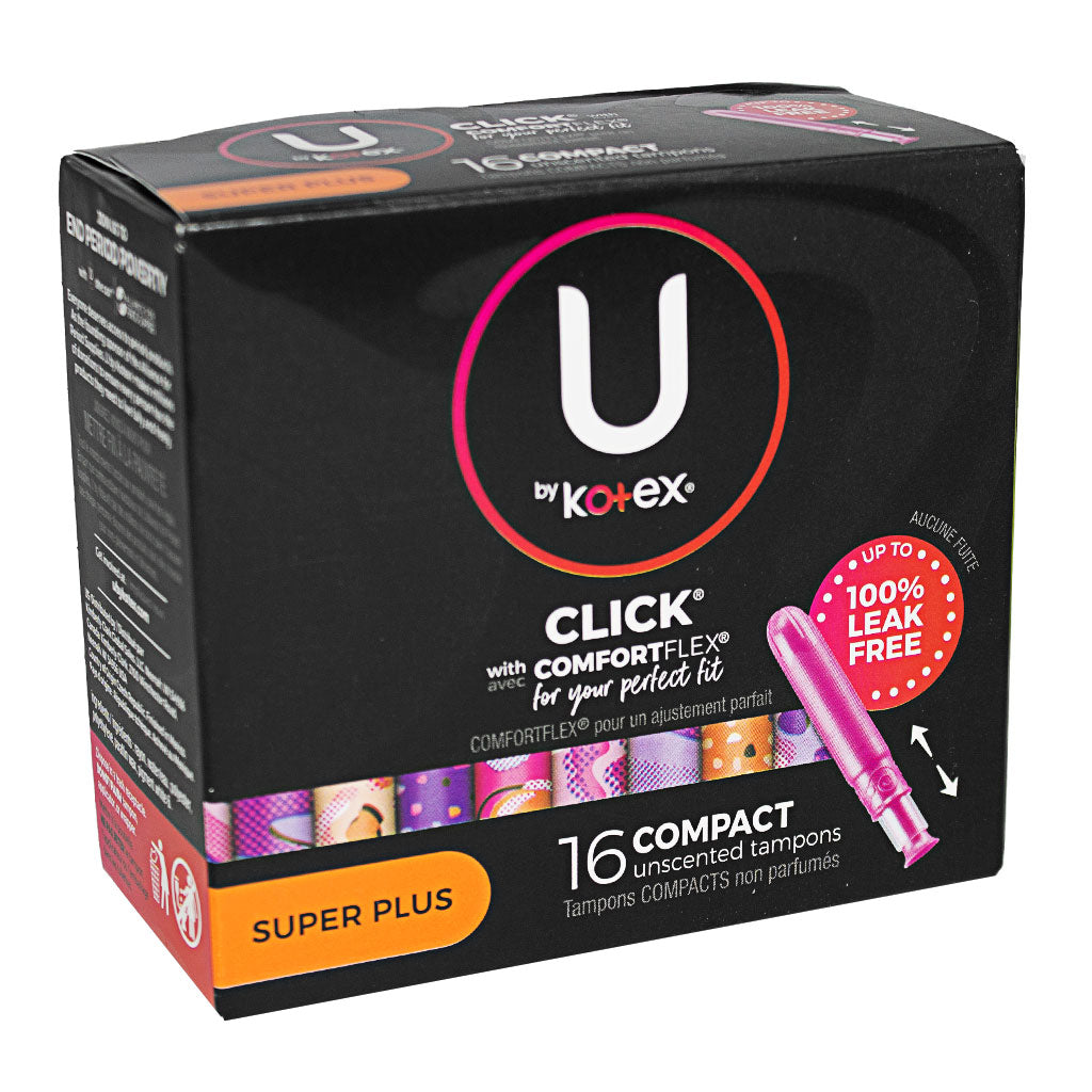 U By Kotex Click Compact Tampons Super Plus - Box of 16 wellness vending machine